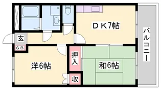 エスポワールマキ【1階】の間取り
