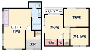 兵庫県姫路市楠町【一戸建】の間取り