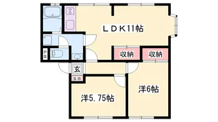 ハイツトミタ【2階】の間取り