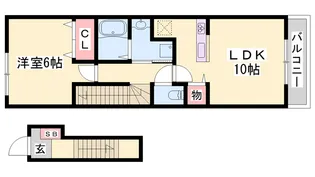 グレイス別所南【2階】の間取り