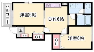 グリーンヒルズ E棟【1階】の間取り