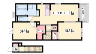 グレイス ルタンⅠ【2階】の間取り
