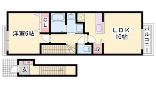 ラフレシールH【2階】の間取り