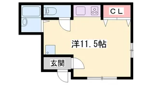 サンハイツ【202号室】の間取り