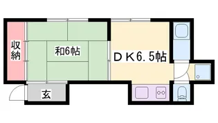 サクライアパート【201号室】の間取り