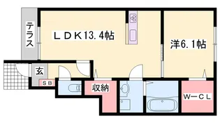 サンシャイン【1階】の間取り