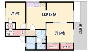 アマリージュ北八代【1階】の間取り