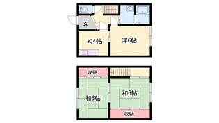 兵庫県赤穂市塩屋【テラスハウス】の間取り