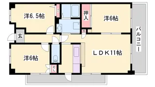 ギャラクシー・ホーヨー【501号室】の間取り