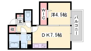 ジュネスSハイムⅡ【1階】の間取り
