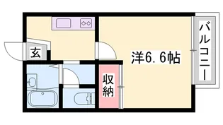 相生市 ウイング相生旭【2階】の間取り
