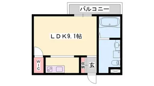 コリーヌ【206号室】の間取り