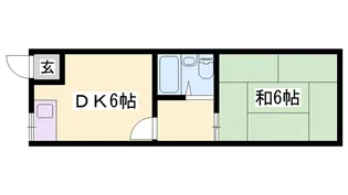 緑風荘【203号室】の間取り