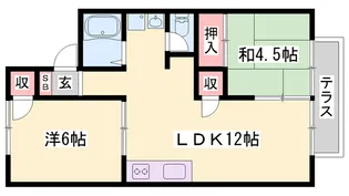 ファミール藤井【1階】の間取り