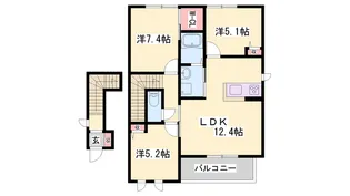 シャーメゾン北本荘【A203号室】の間取り