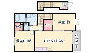 パレ・デリシュー【2階】の間取り
