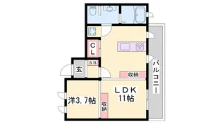 Bouleau blanc(ブーローブラン)【1階】の間取り