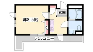 南駅前マンション【3階】の間取り