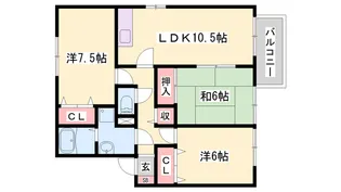 ハイツ2000【2階】の間取り