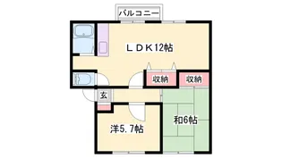 JAサンビレッジ末広D【1階】の間取り