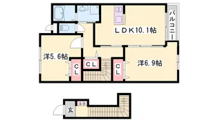 メゾン・アルモニー【2階】の間取り