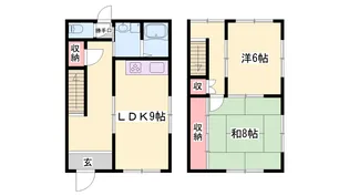 兵庫県姫路市御立西1【テラスハウス】の間取り
