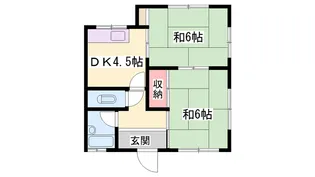 ハイツ小林【B-1号室】の間取り