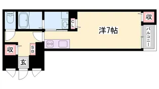 Cleair市役所前【205号室】の間取り