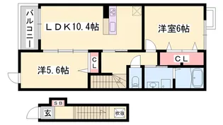 エル・ヴィエントA【2階】の間取り