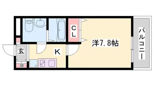 GLAハート飾磨A棟【105号室】の間取り
