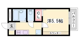 サニーハイツ御立N【2階】の間取り