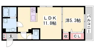 メゾン・ド・クルー【3階】の間取り