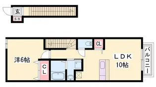 ミルト アンジュⅢ【2階】の間取り