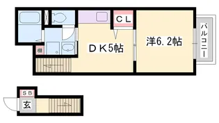 メゾン・みお【2階】の間取り