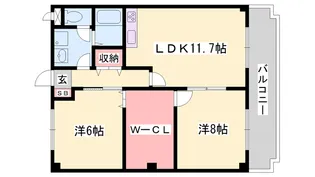 マリッチ今宿【3階】の間取り
