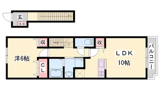 ウィル ヴェステージ参番館【205号室】の間取り