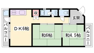 コーポ蝉ケ丘【302号室】の間取り