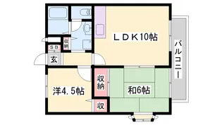 マ・メゾン Ⅱ【202号室】の間取り