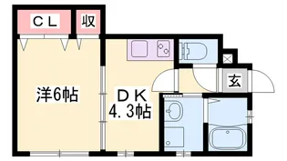 エクセレントコートA【1階】の間取り