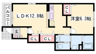 アルト ウンド ユング【1階】の間取り