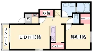 花咲館【1階】の間取り