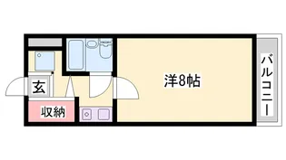 ダイアパレス姫路大手前通西【4階】の間取り