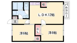 エンジェルコーポラスA【1階】の間取り
