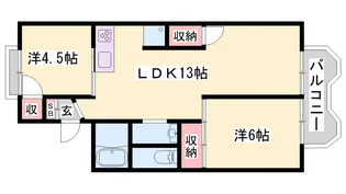 サニーハイツ【2階】の間取り