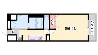 インタービレッジ船丘【5階】の間取り