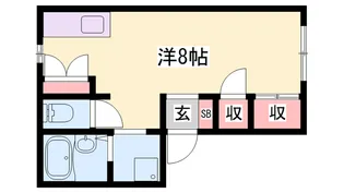 ドミール六軒【2階】の間取り