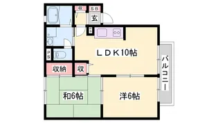マーリンキードム【2階】の間取り