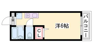 クイーンハイツ青山B【103号室】の間取り