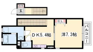クレッシェンドKJ【2階】の間取り