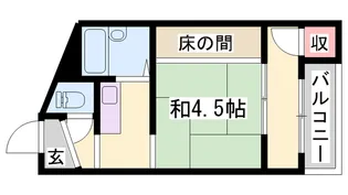 1Kの間取り画像